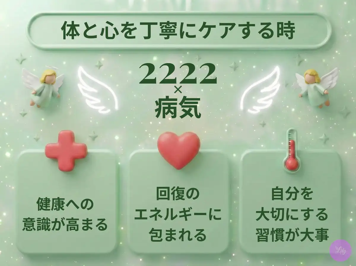 リリーのエンジェルナンバー 2222 x 病気