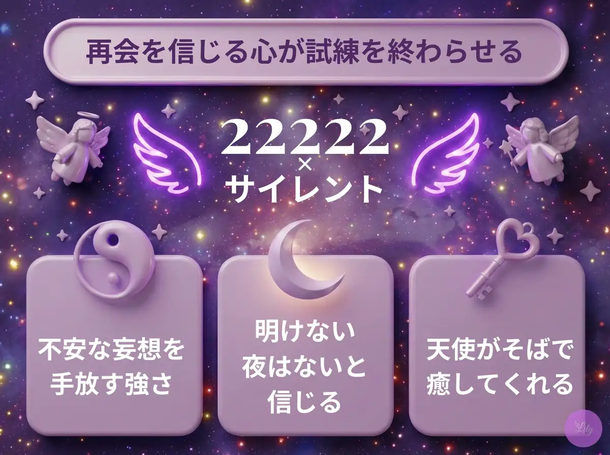 リリーのエンジェルナンバー 22222 x サイレント