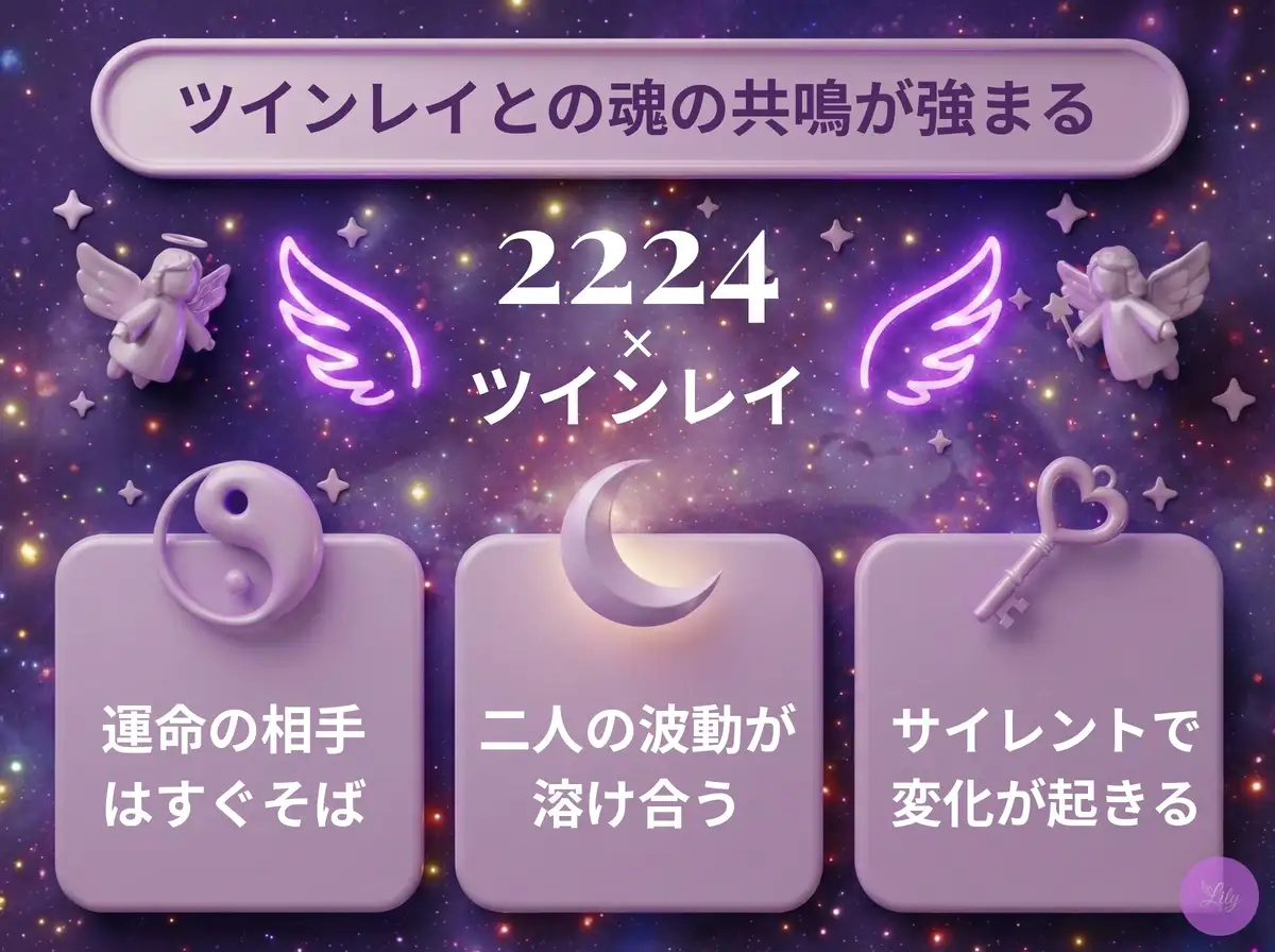 リリーのエンジェルナンバー 2224 x ツインレイ