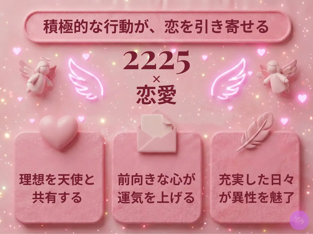 リリーのエンジェルナンバー 2225 x 恋愛