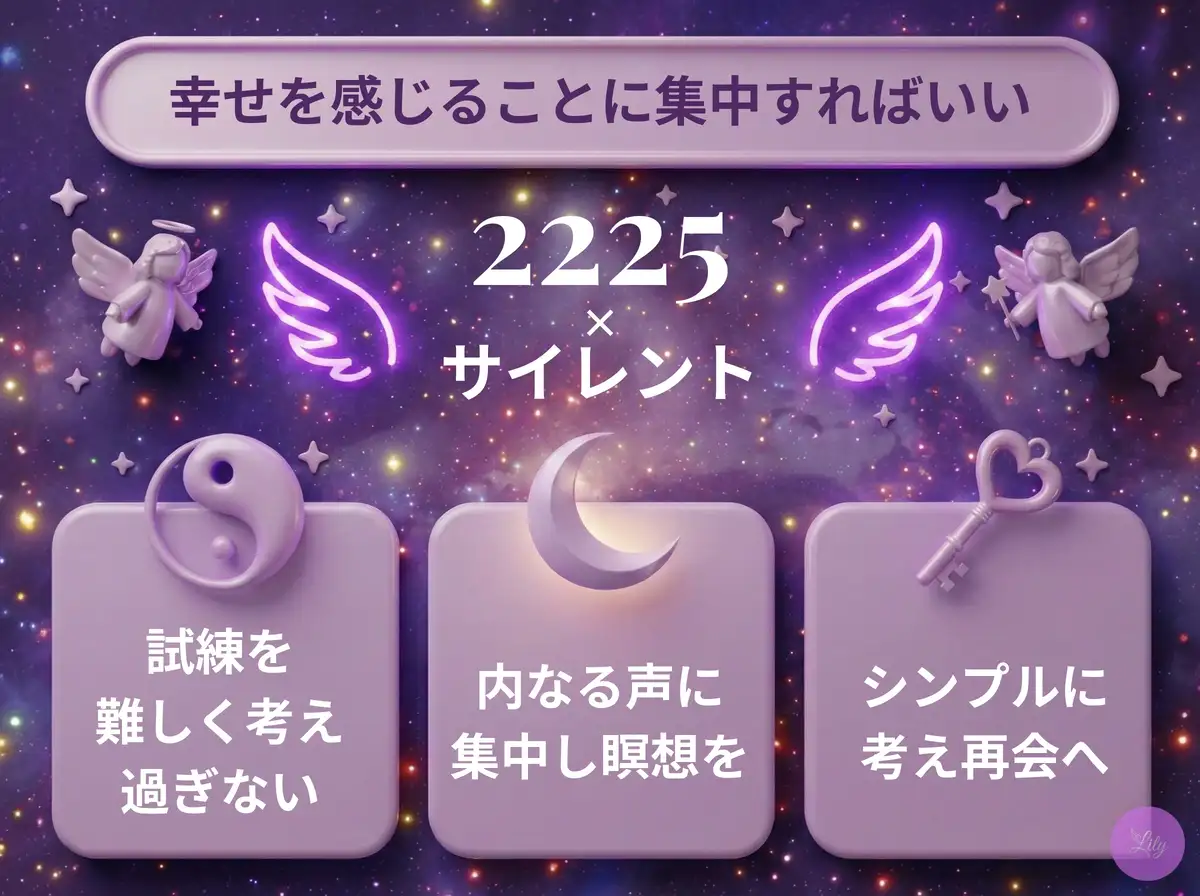 リリーのエンジェルナンバー 2225 x サイレント