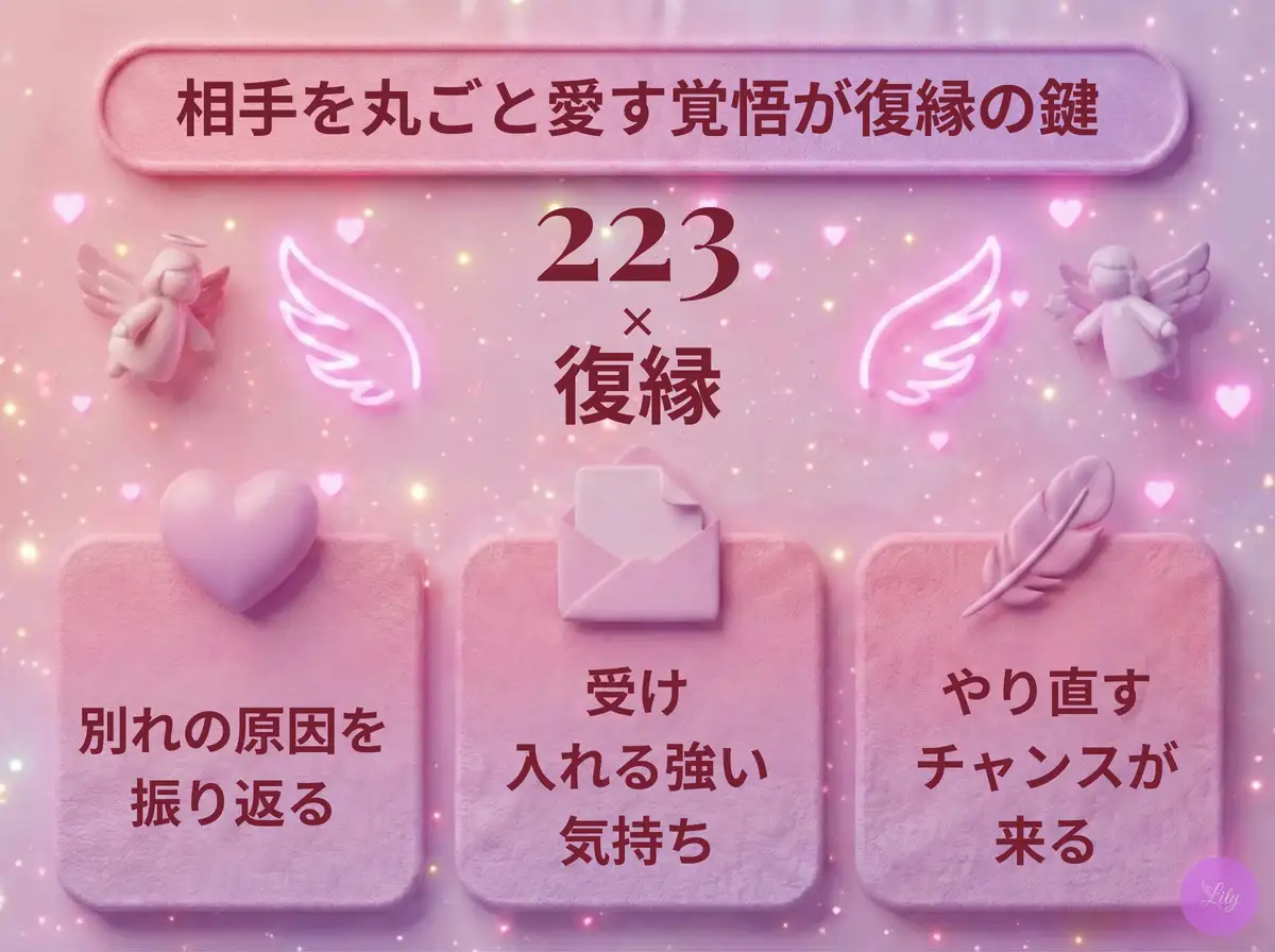 リリーのエンジェルナンバー 223 x 復縁