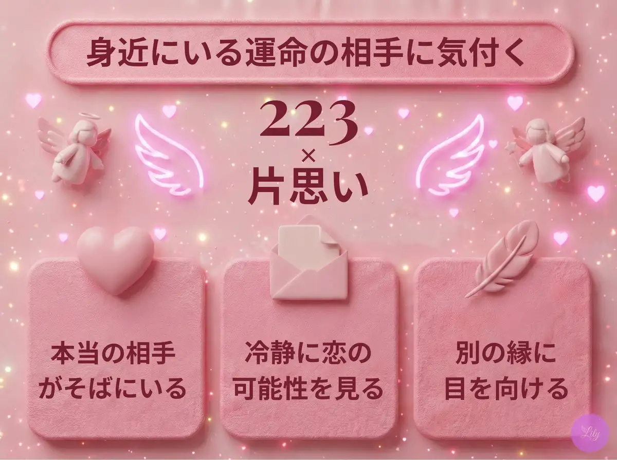 リリーのエンジェルナンバー 223 x 片思い