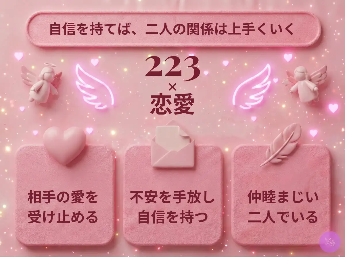 リリーのエンジェルナンバー 223 x 恋愛