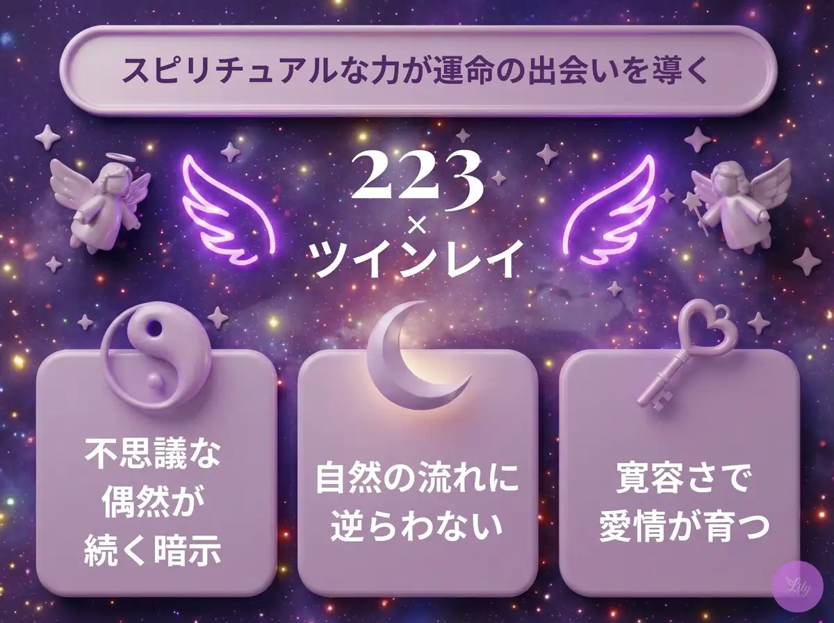 リリーのエンジェルナンバー 223 x ツインレイ