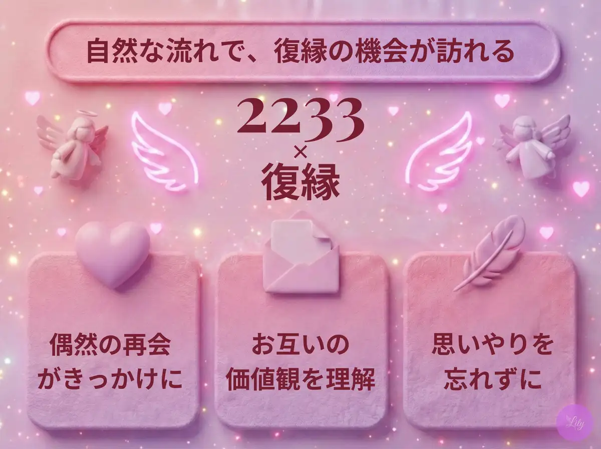 リリーのエンジェルナンバー 2233 x 復縁