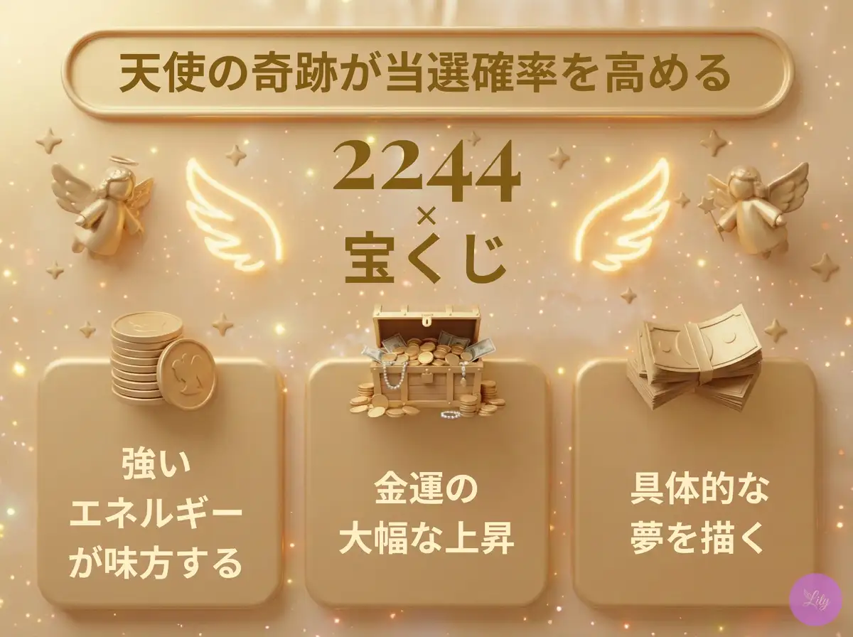 リリーのエンジェルナンバー 2244 x 宝くじ