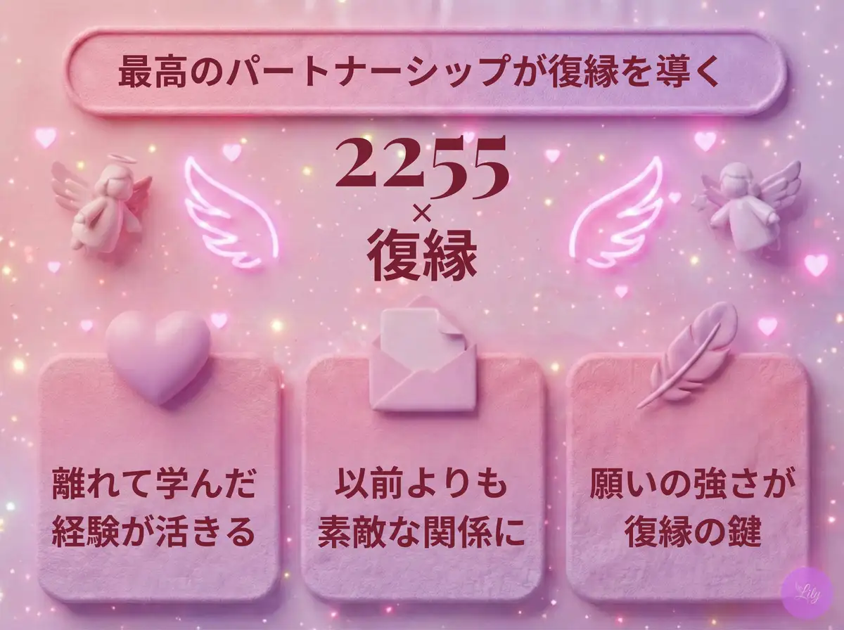 リリーのエンジェルナンバー 2255 x 復縁
