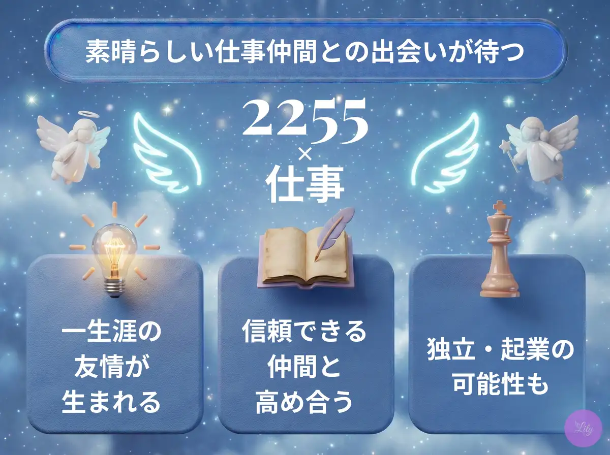 リリーのエンジェルナンバー 2255 x 仕事