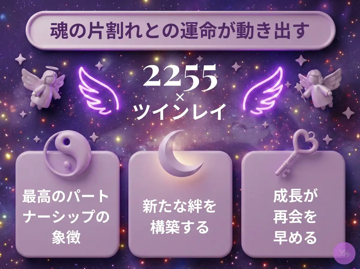 リリーのエンジェルナンバー 2255 x ツインレイ