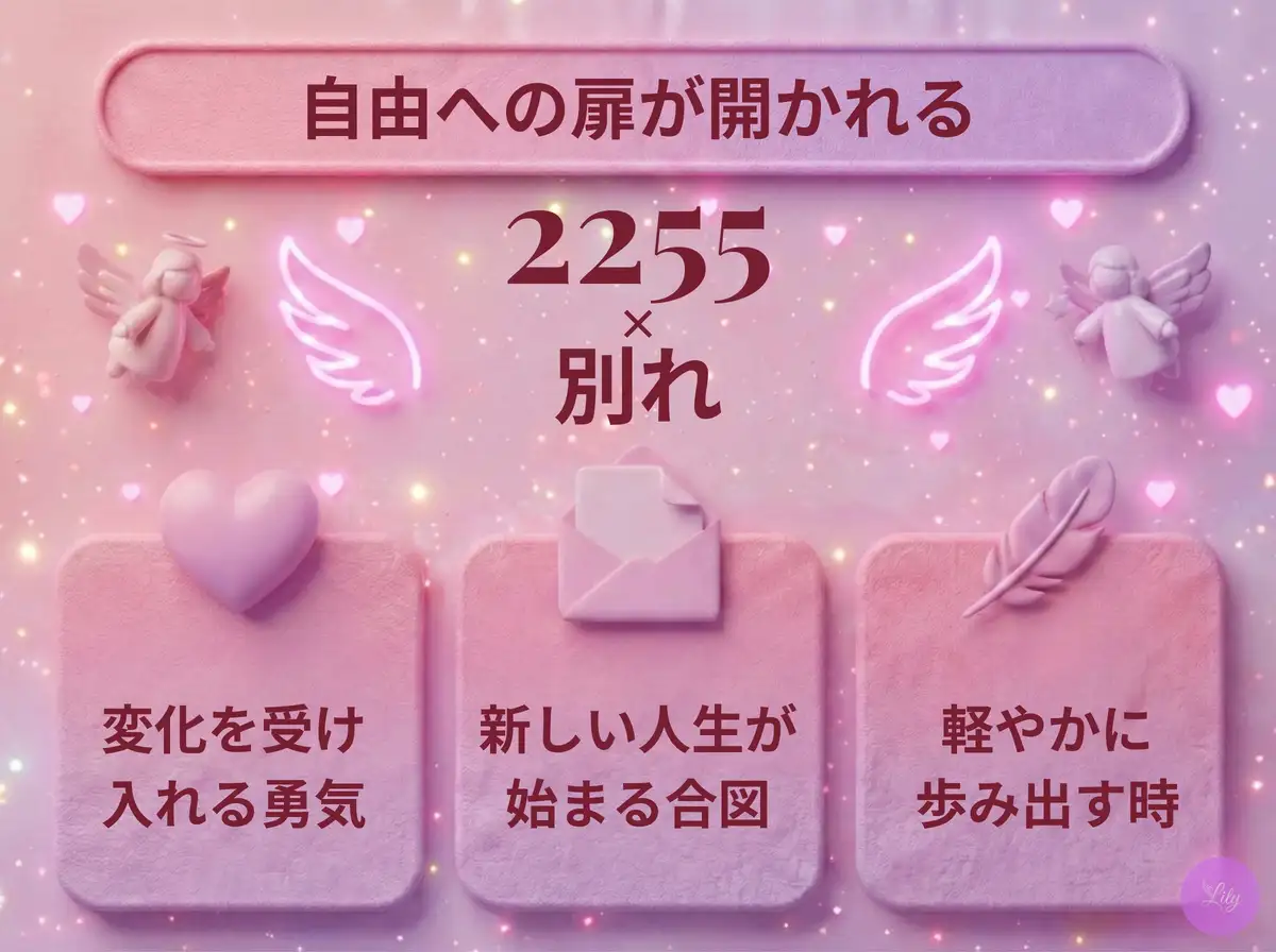 リリーのエンジェルナンバー 2255 x 別れ