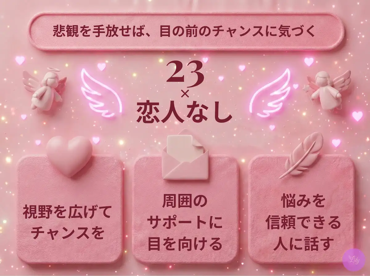 リリーのエンジェルナンバー 23 x 恋人なし