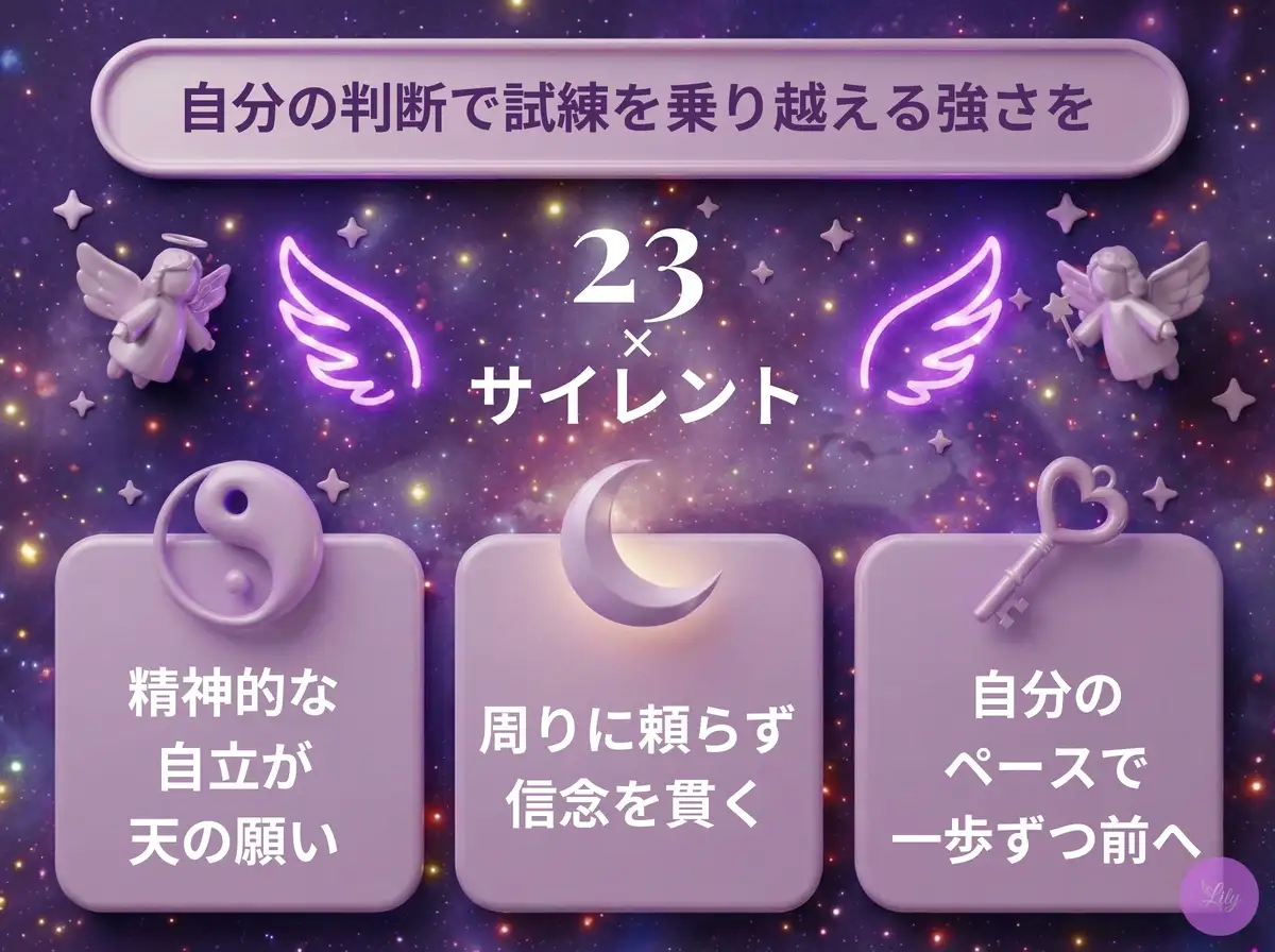 リリーのエンジェルナンバー 23 x サイレント