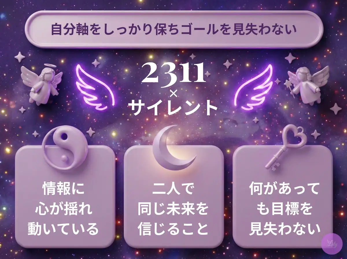 リリーのエンジェルナンバー 2311 x サイレント