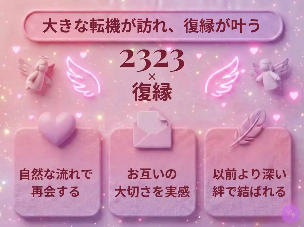 リリーのエンジェルナンバー 2323 x 復縁