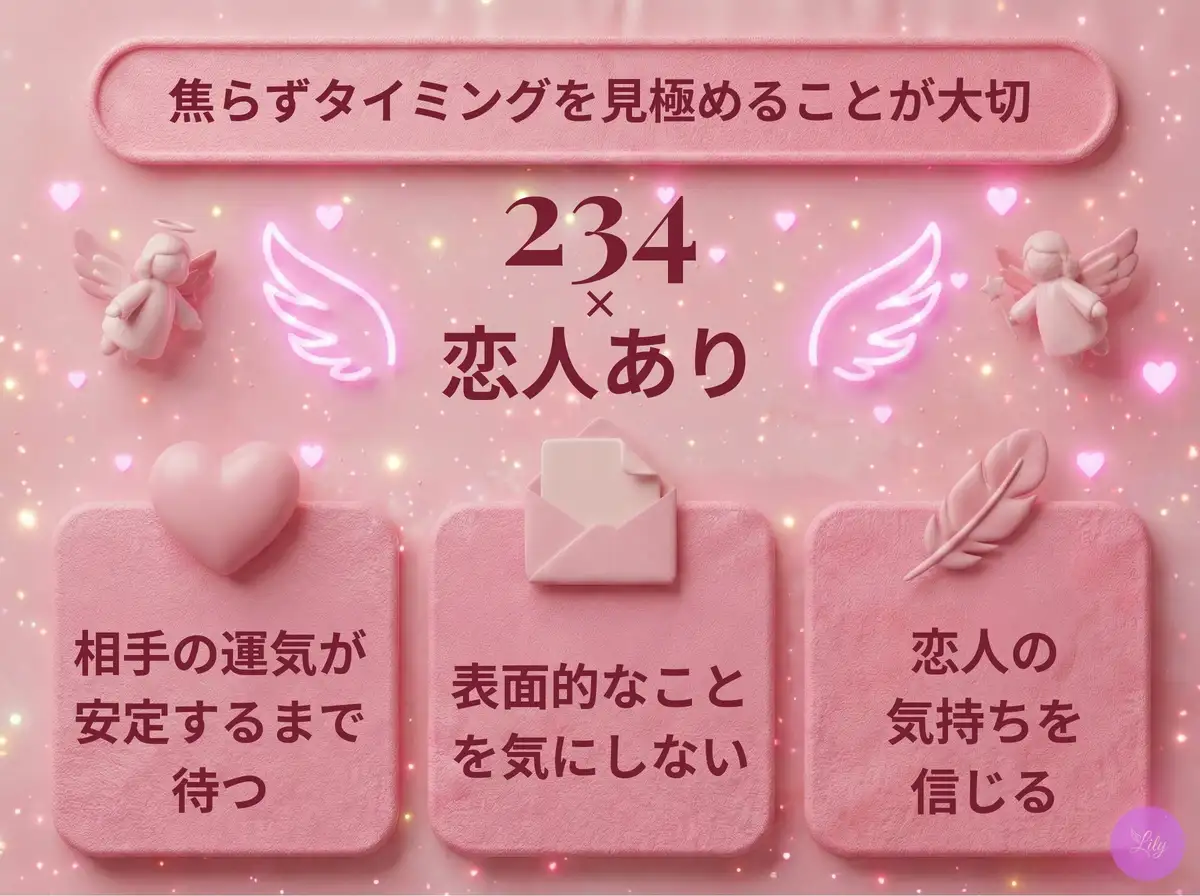 リリーのエンジェルナンバー 234 x 恋人あり