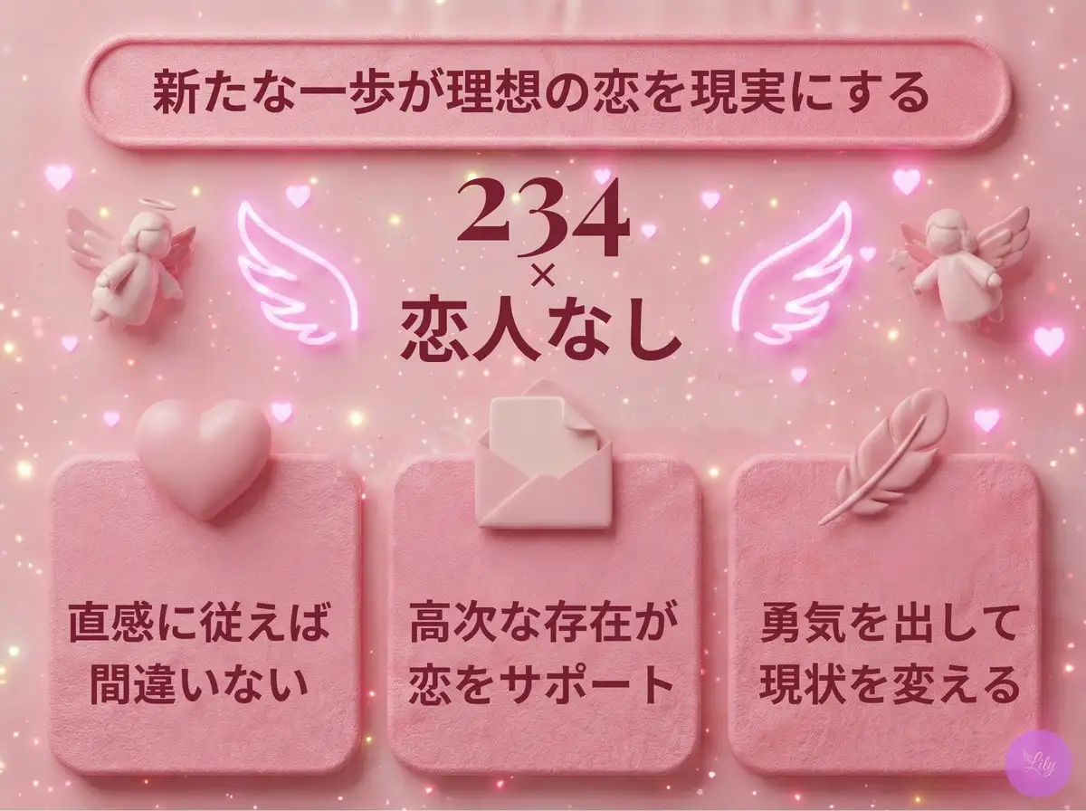 リリーのエンジェルナンバー 234 x 恋人なし
