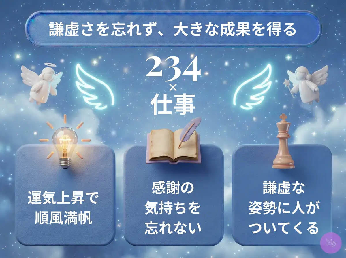 リリーのエンジェルナンバー 234 x 仕事