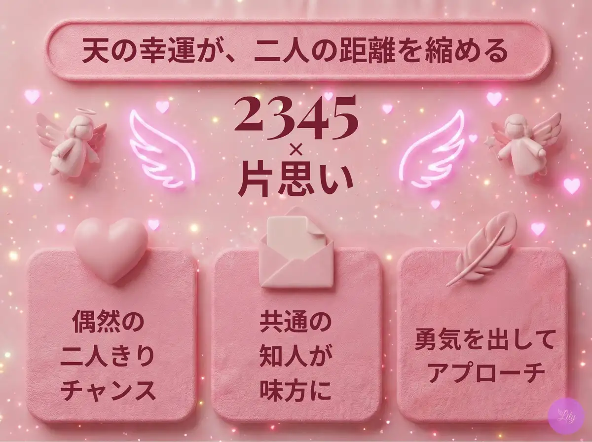 リリーのエンジェルナンバー 2345 x 片思い