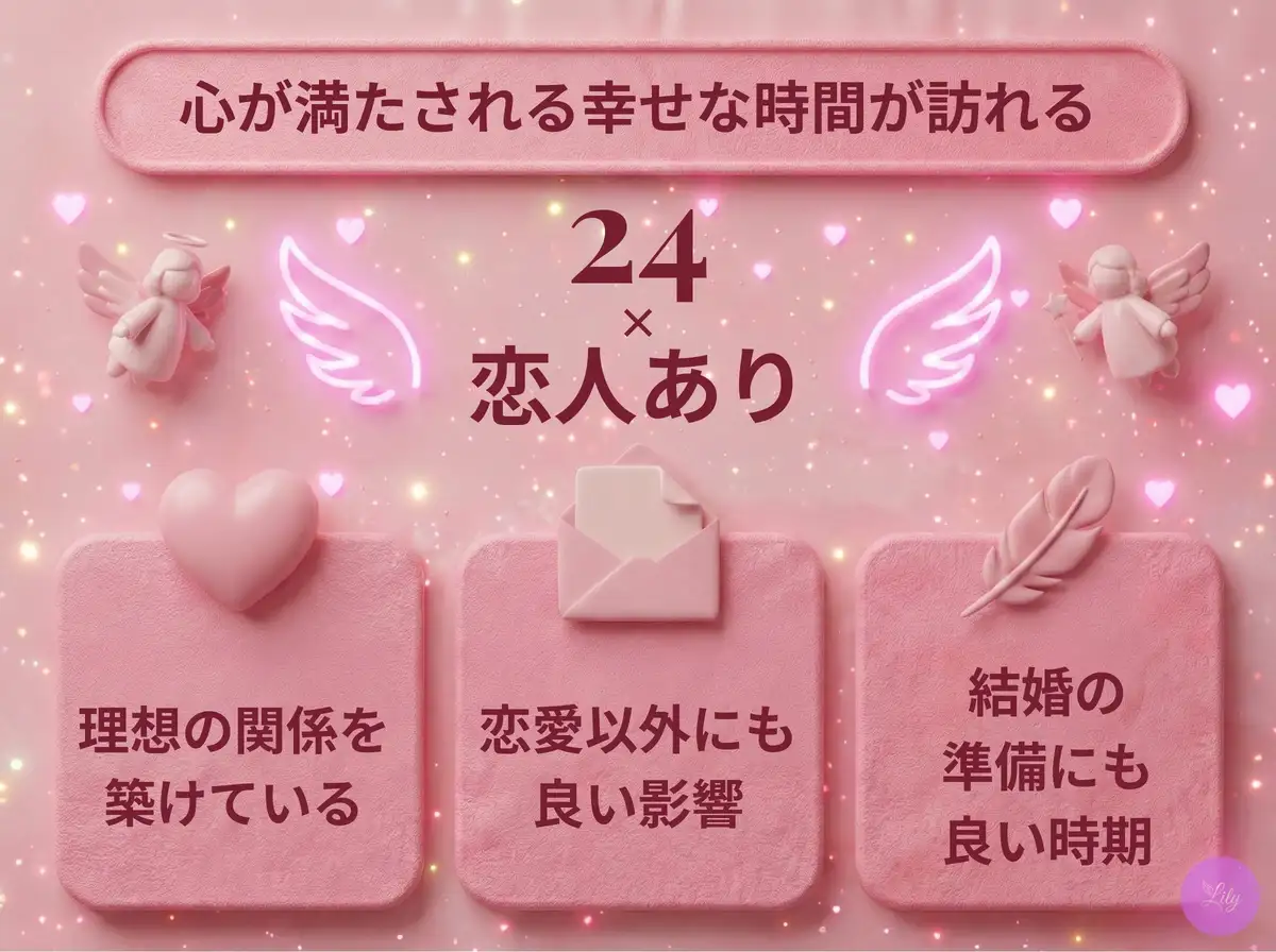 リリーのエンジェルナンバー 24 x 恋人あり