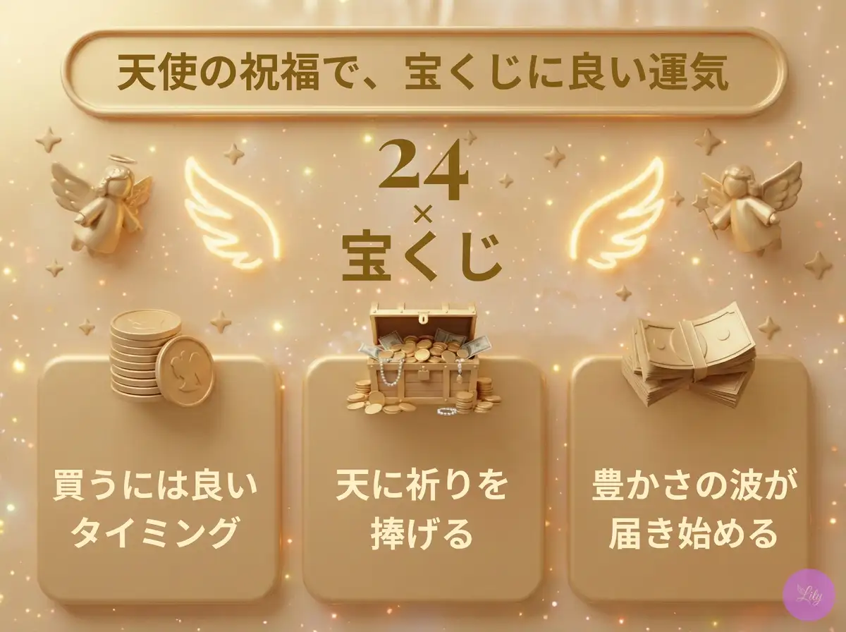 リリーのエンジェルナンバー 24 x 宝くじ