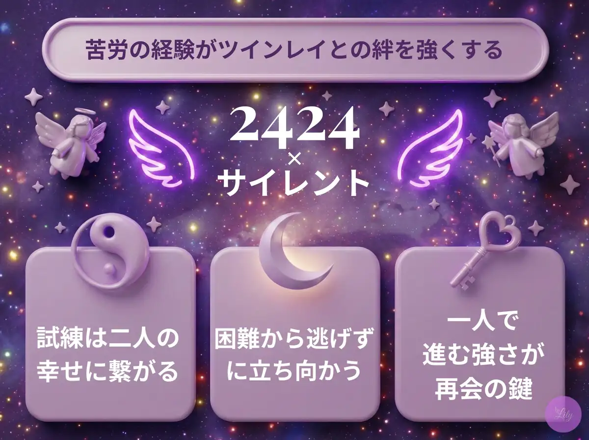 リリーのエンジェルナンバー 2424 x サイレント