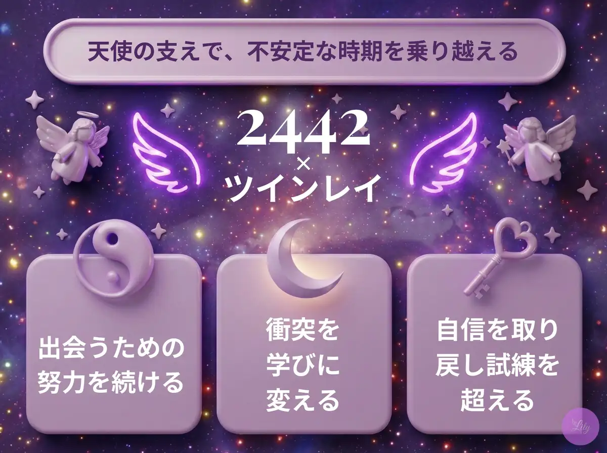 リリーのエンジェルナンバー 2442 x ツインレイ