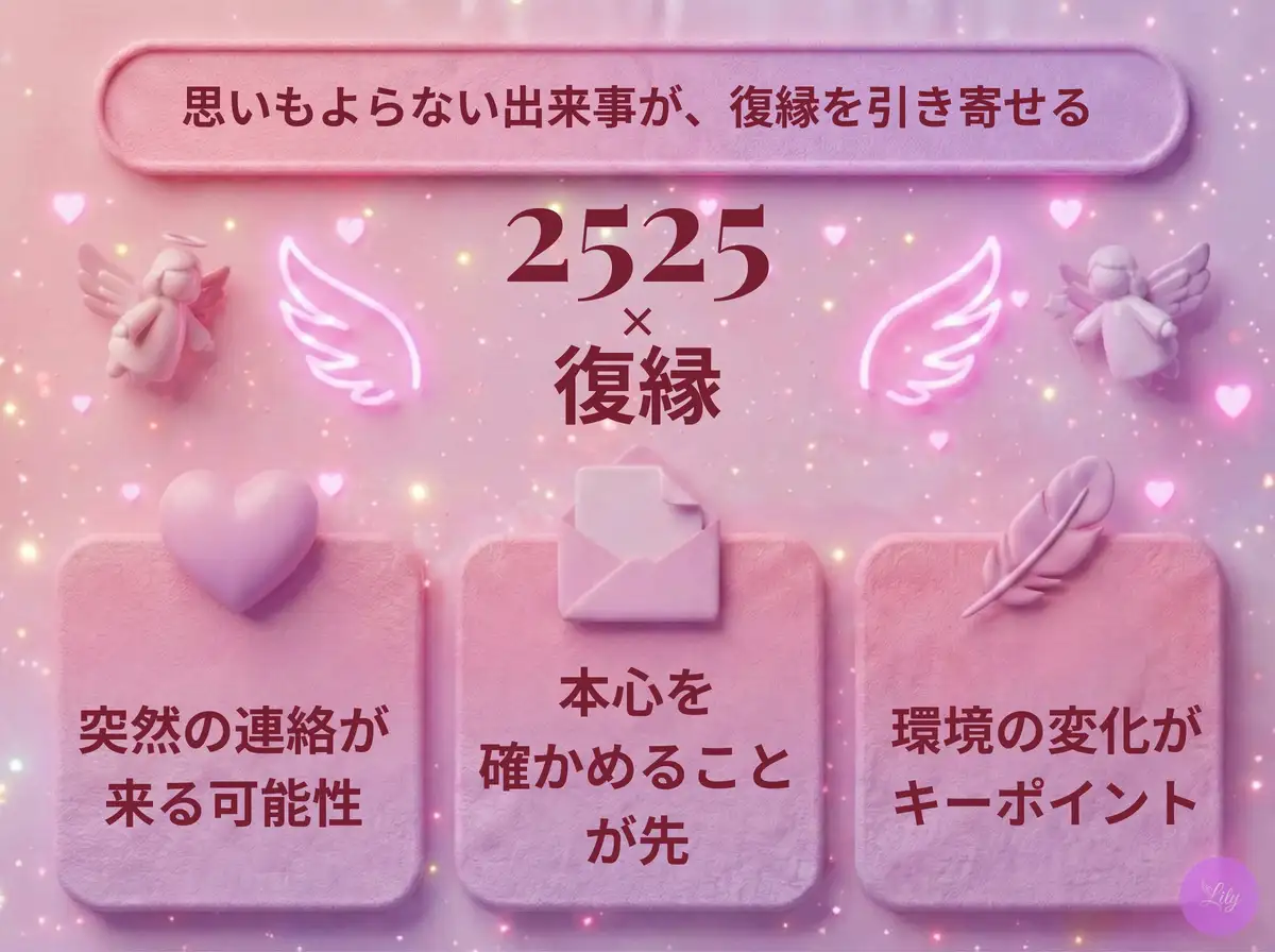 リリーのエンジェルナンバー 2525 x 復縁