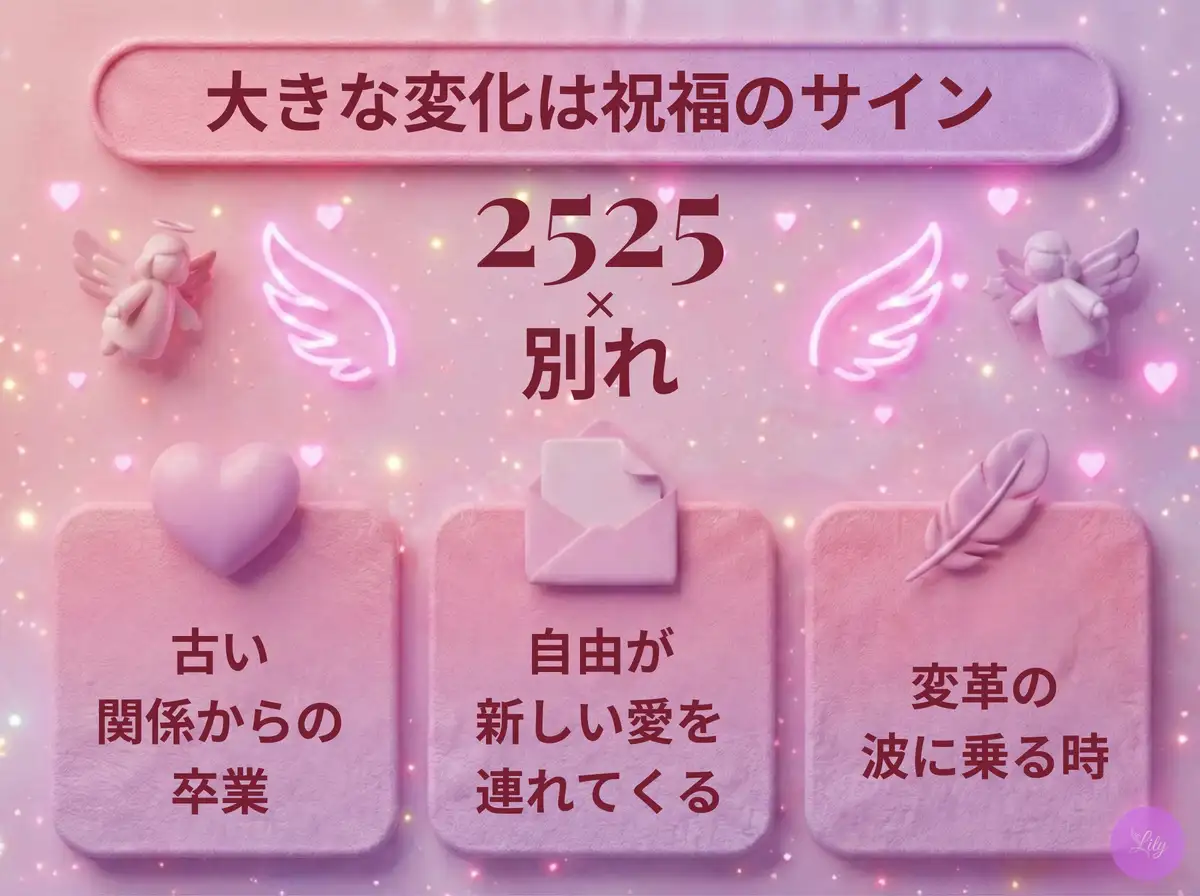 リリーのエンジェルナンバー 2525 x 別れ