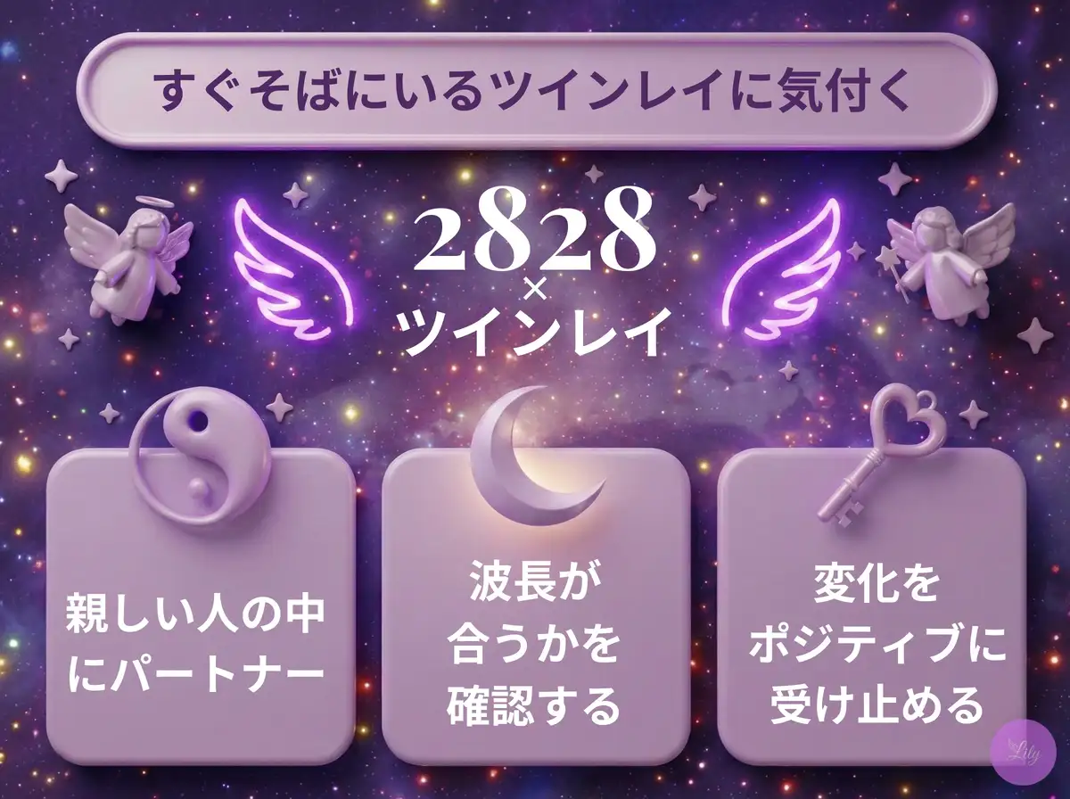 リリーのエンジェルナンバー 2828 x ツインレイ