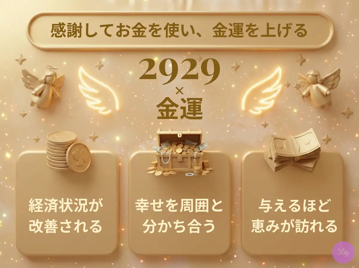 リリーのエンジェルナンバー 2929 x 金運