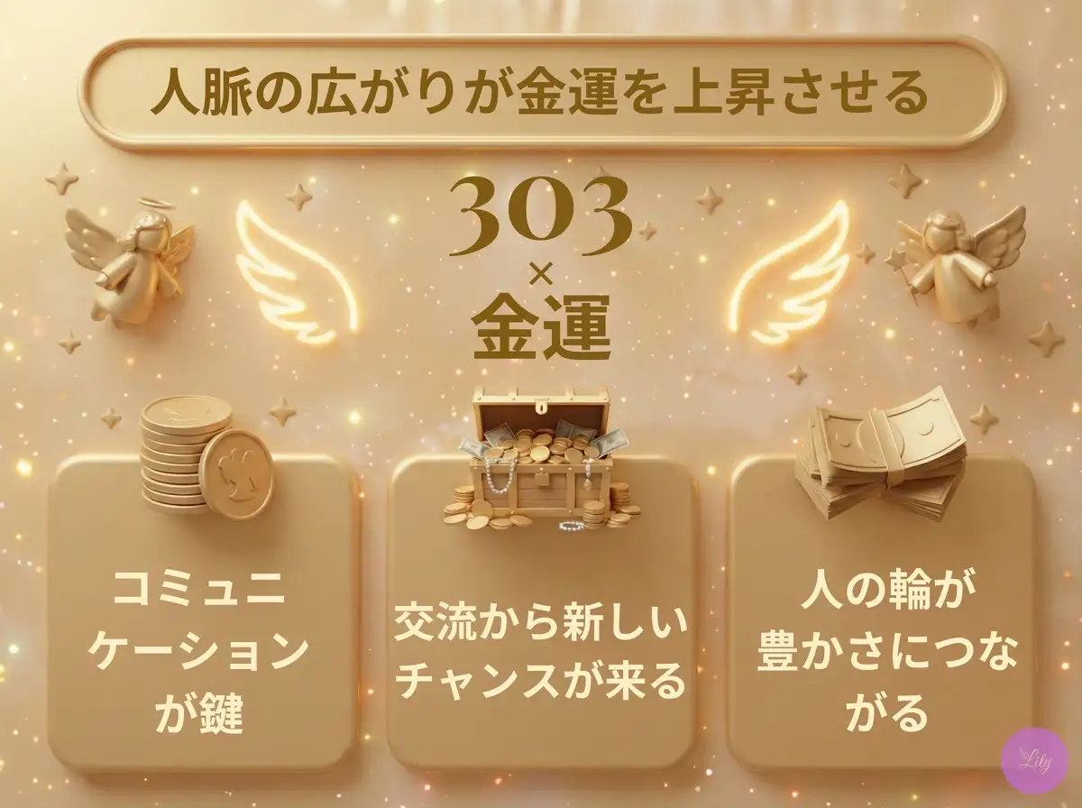 リリーのエンジェルナンバー 303 x 金運