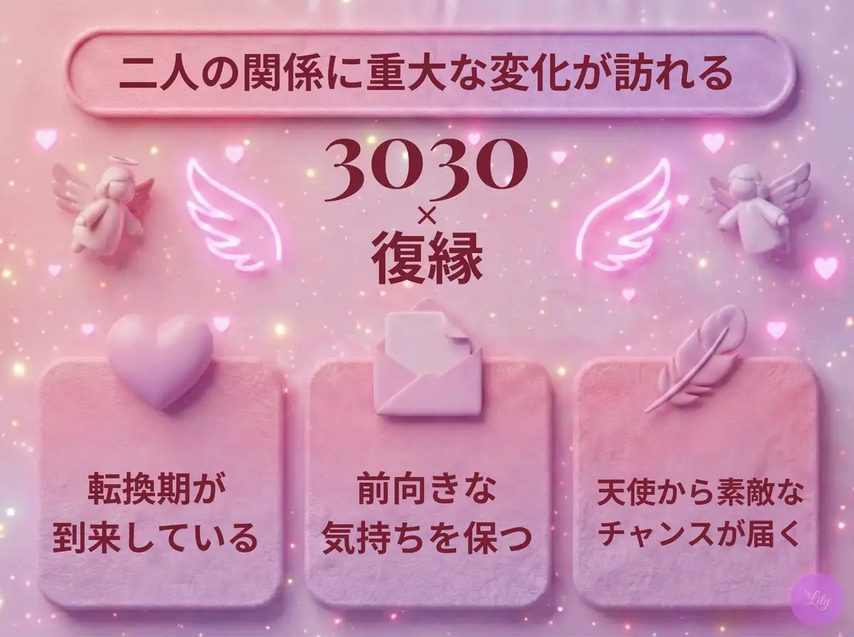 リリーのエンジェルナンバー 3030 x 復縁