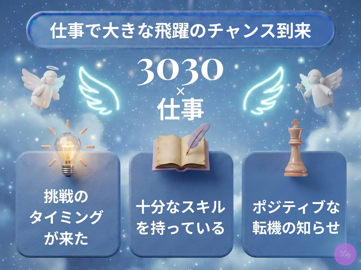 リリーのエンジェルナンバー 3030 x 仕事