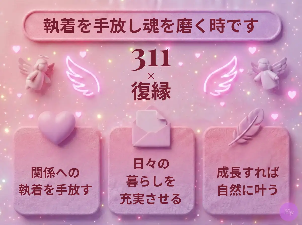 リリーのエンジェルナンバー 311 x 復縁