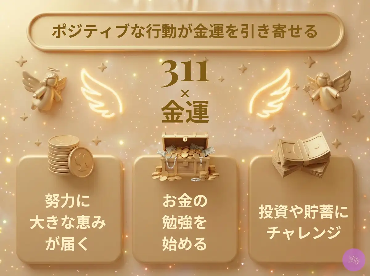 リリーのエンジェルナンバー 311 x 金運