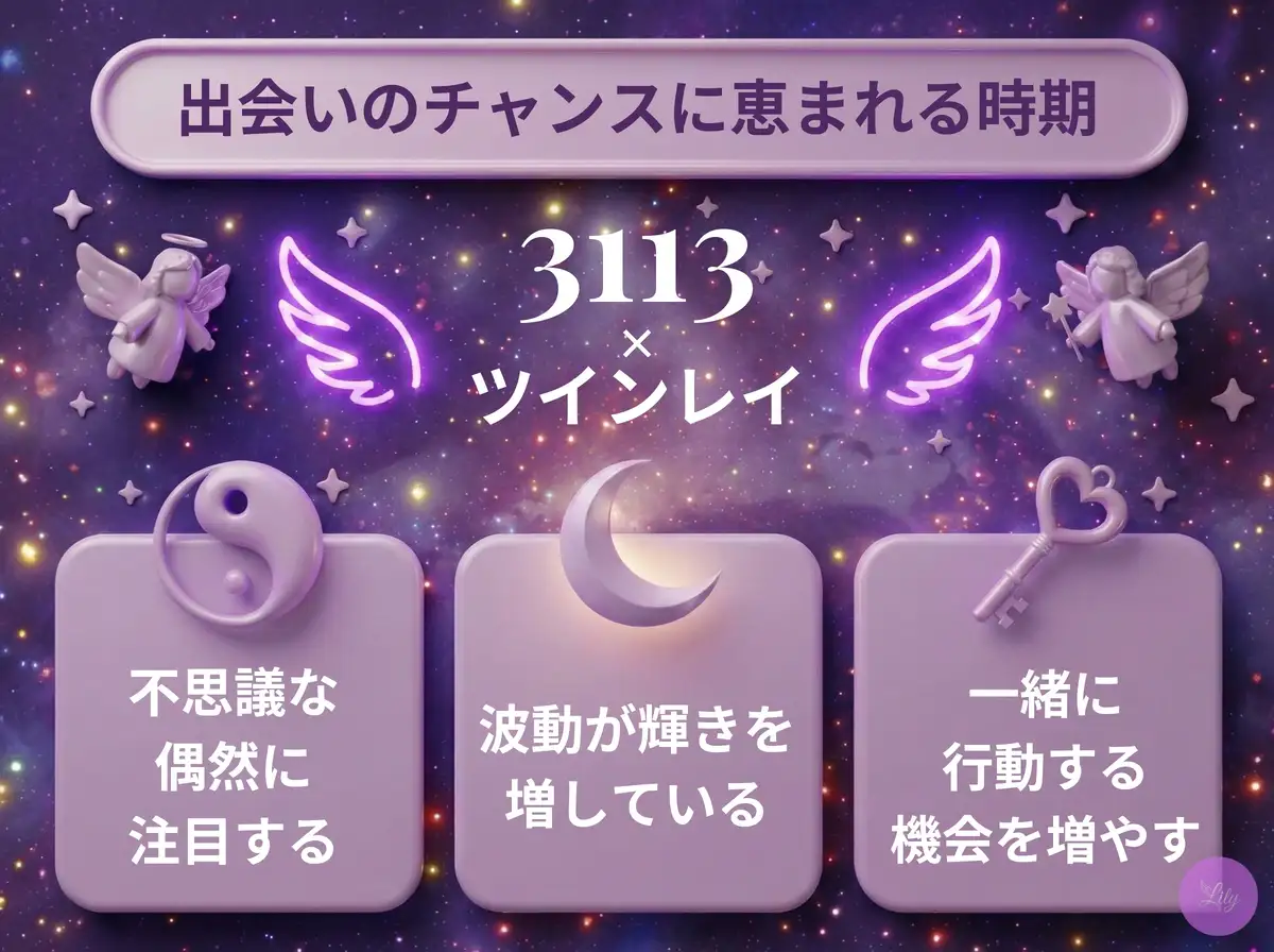 リリーのエンジェルナンバー 3113 x ツインレイ