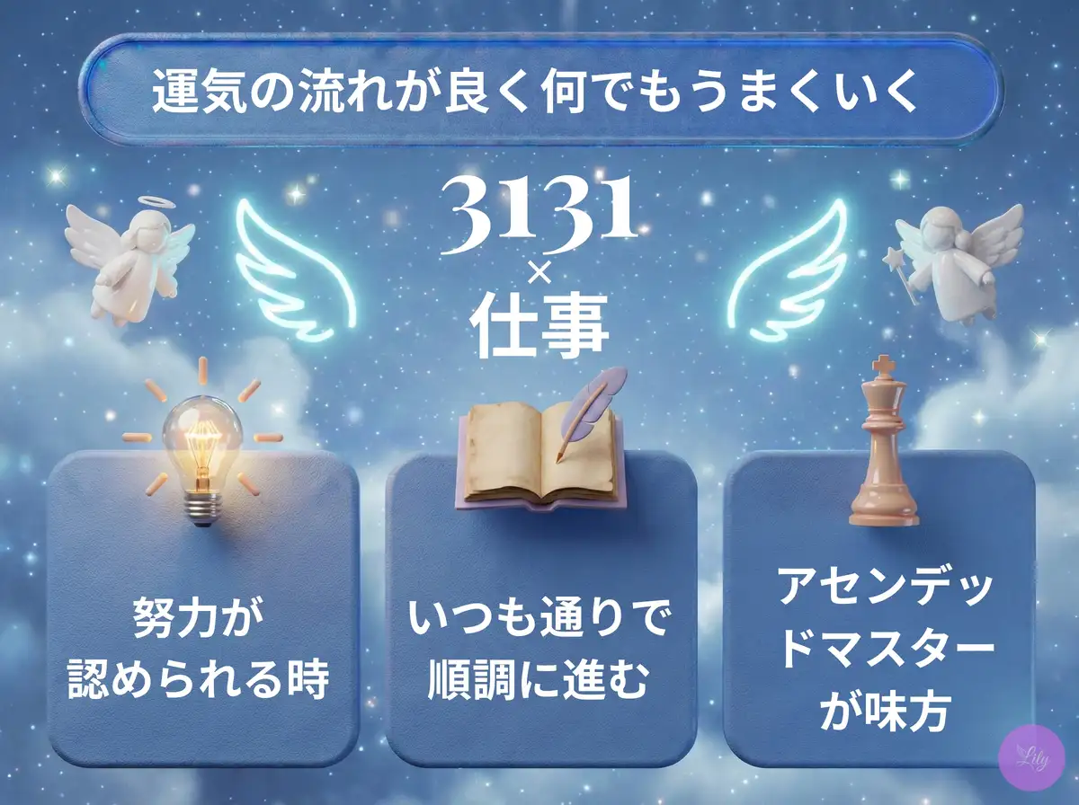 リリーのエンジェルナンバー 3131 x 仕事