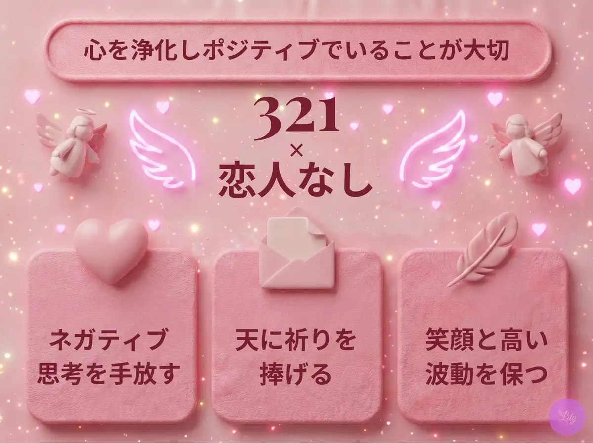 リリーのエンジェルナンバー 321 x 恋人なし