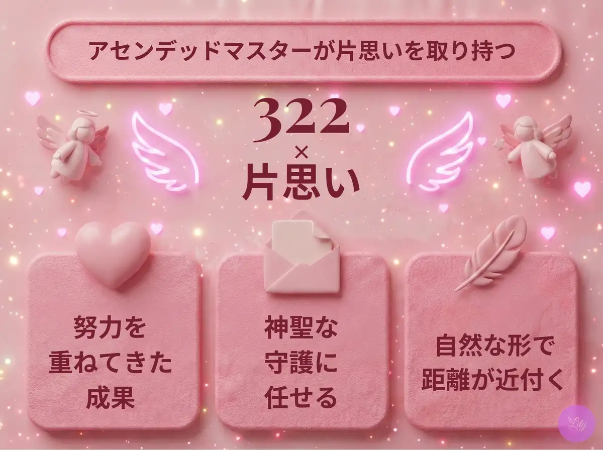 リリーのエンジェルナンバー 322 x 片思い