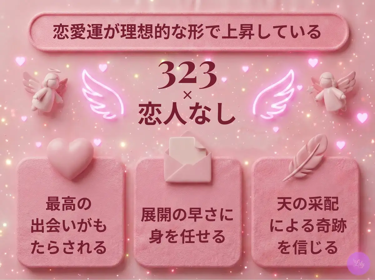 リリーのエンジェルナンバー 323 x 恋人なし