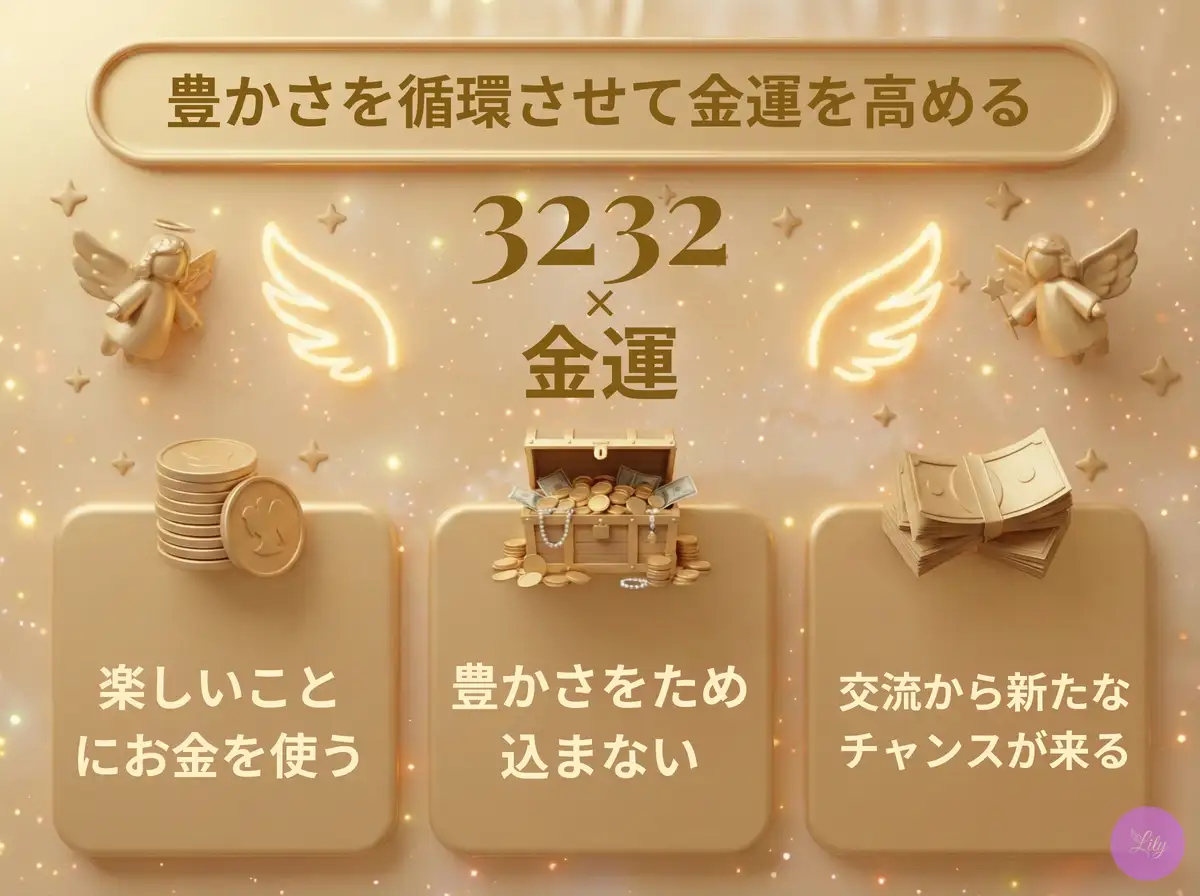リリーのエンジェルナンバー 3232 x 金運