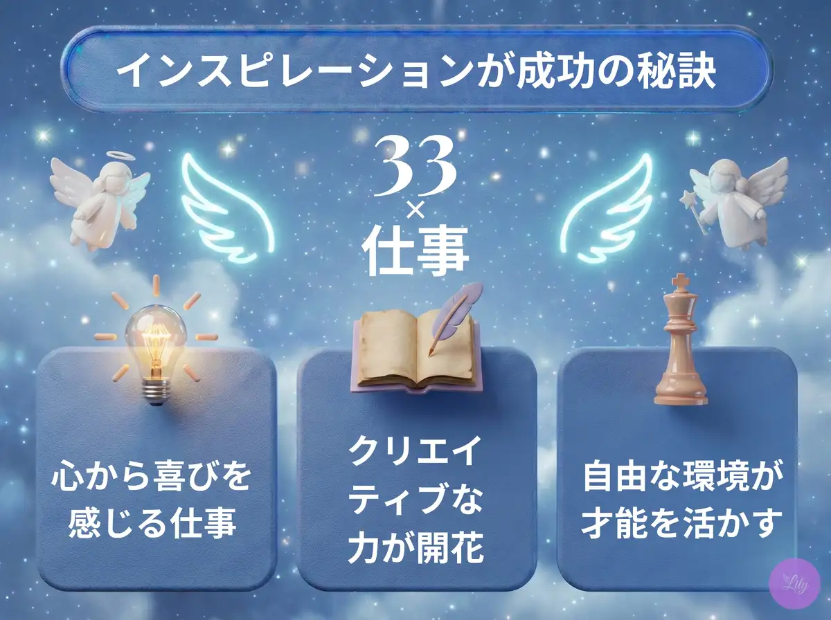 リリーのエンジェルナンバー 33 x 仕事