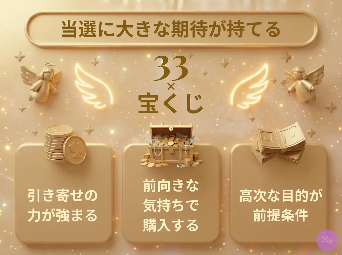 リリーのエンジェルナンバー 33 x 宝くじ