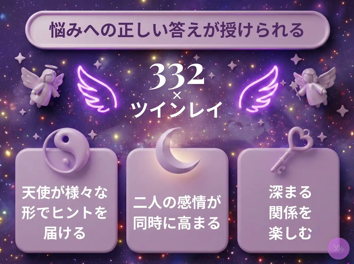 リリーのエンジェルナンバー 332 x ツインレイ