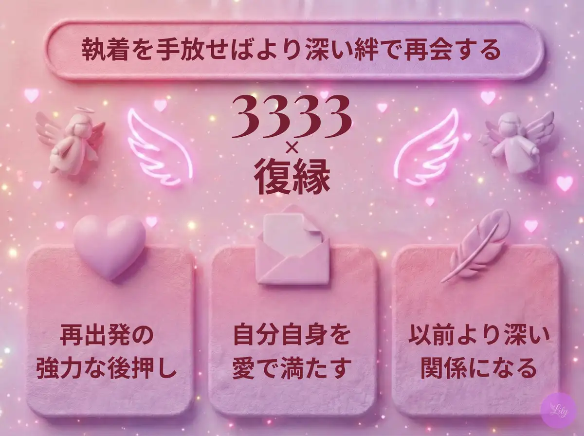 リリーのエンジェルナンバー 3333 x 復縁
