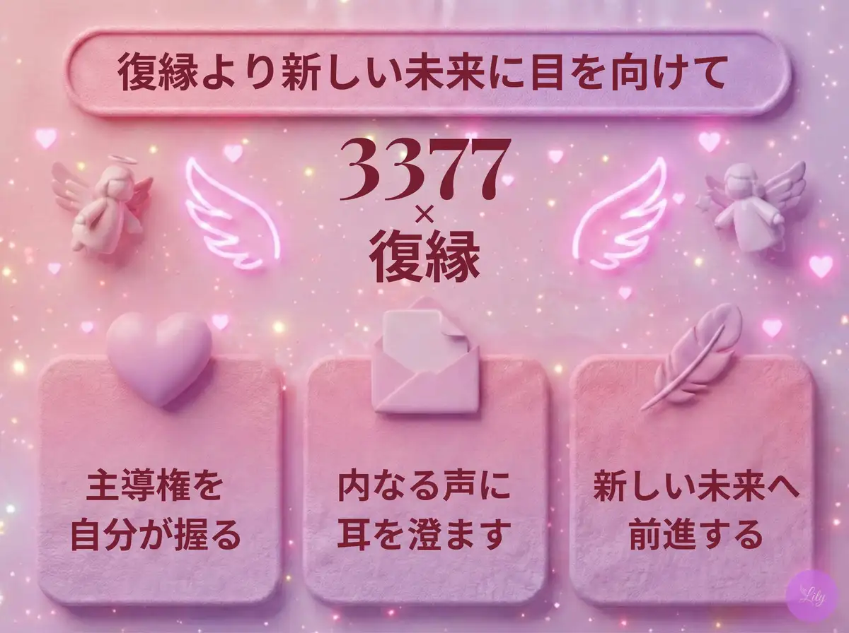 リリーのエンジェルナンバー 3377 x 復縁