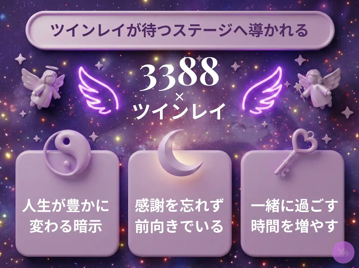 リリーのエンジェルナンバー 3388 x ツインレイ