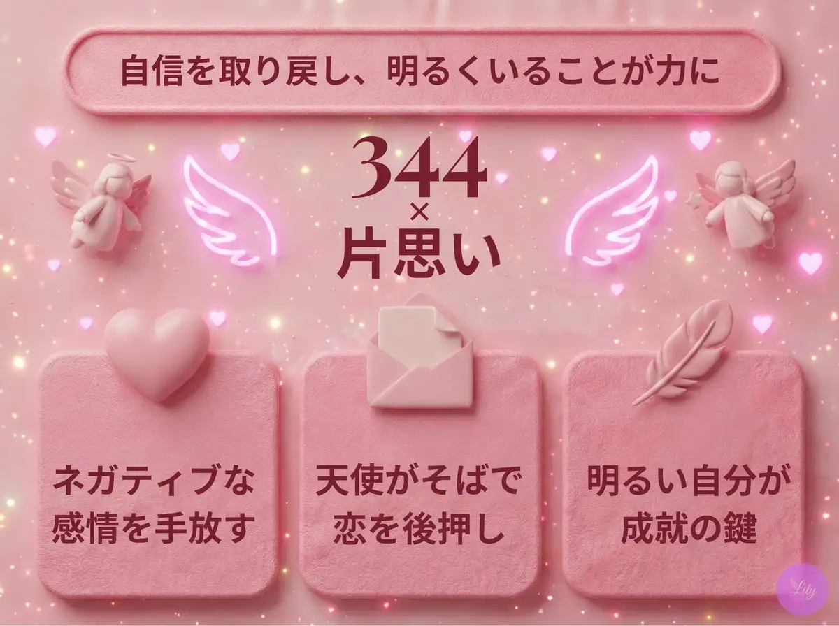 リリーのエンジェルナンバー 344 x 片思い