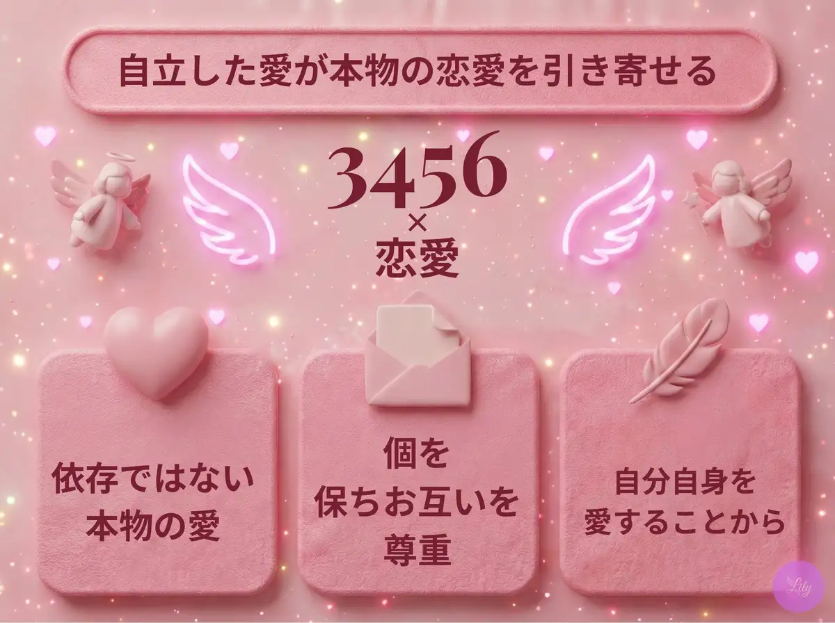 リリーのエンジェルナンバー 3456 x 恋愛
